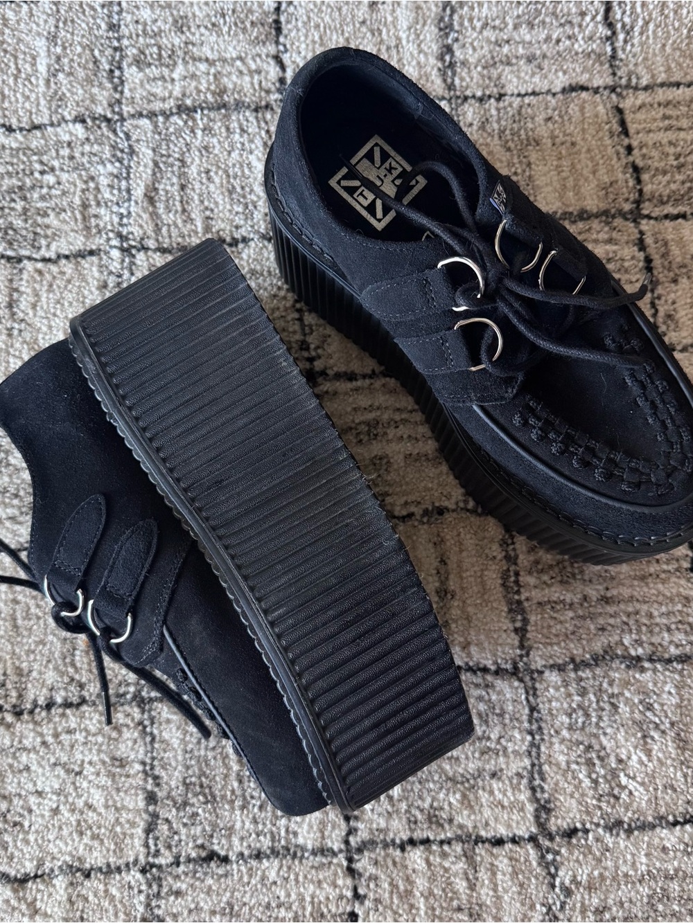 TUK Black Suede Classic Stratocreeper - Picture 2 of 5